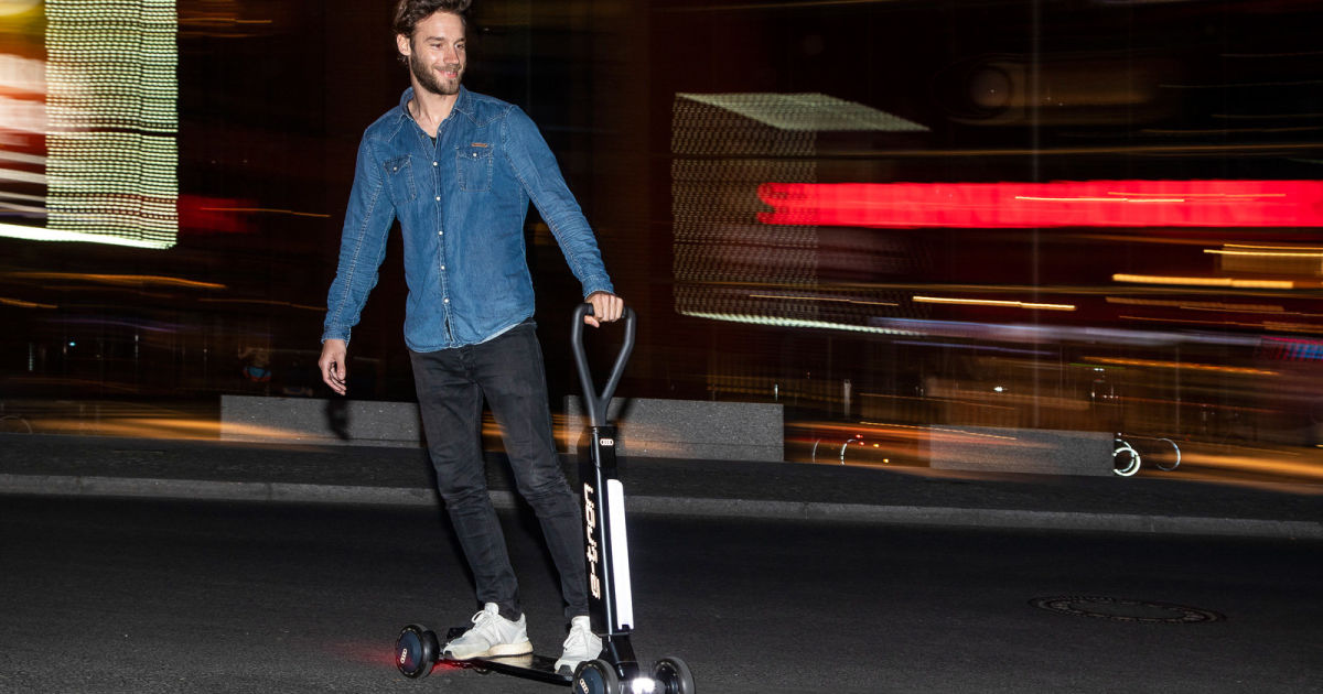 Audi’s E-Tron Scooter is a skateboard with a handle