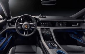 Inside the Porsche Taycan’s minimalist, all-digital interior