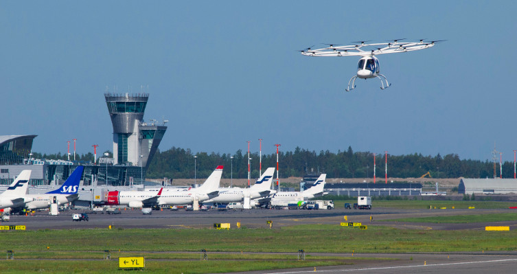 Volocopter’s 2X eVTOL records a first with flight at Helsinki International Airport