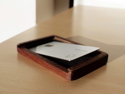 …or you can always buy a $40 wood case for your Apple Card