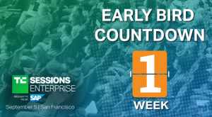 Early bird pricing ends next week for TC Sessions: Enterprise 2019