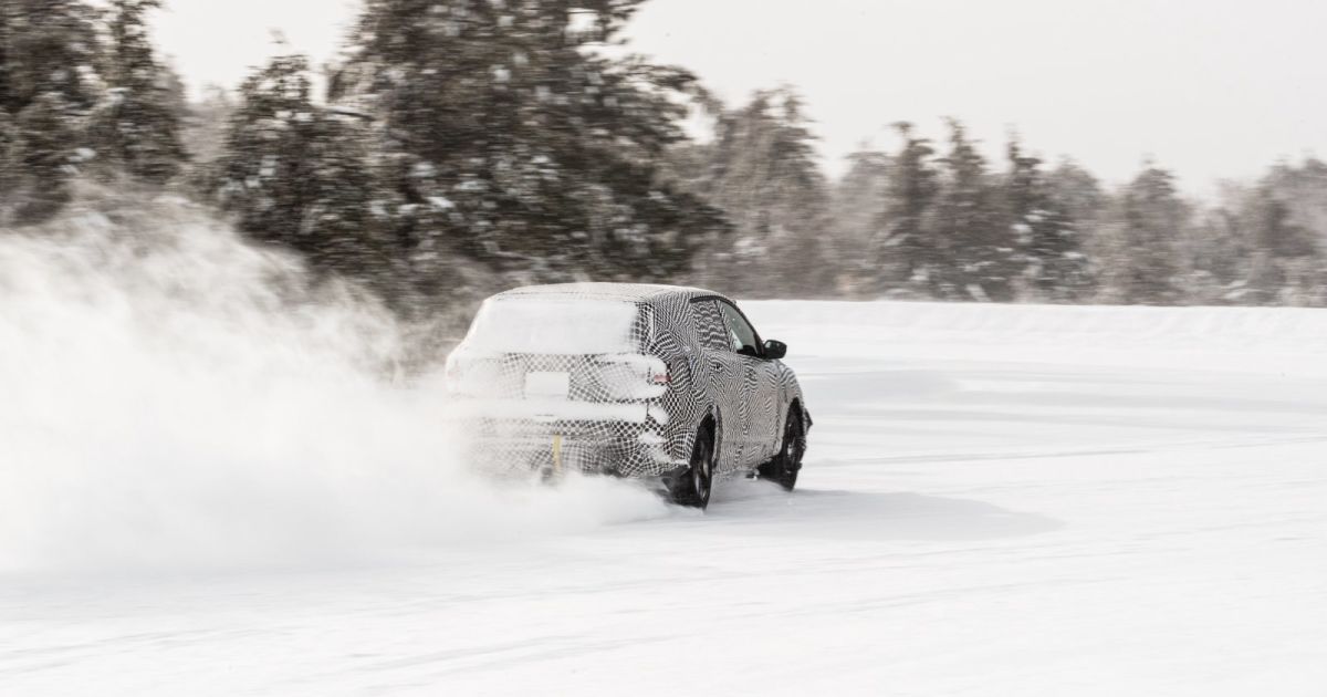 Watch Ford’s Mustang-inspired EV crossover race around in the snow