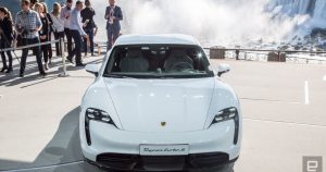 Porsche welcomes challenge from Tesla as it adapts to the EV world