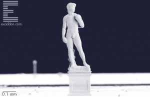 Micro-angelo? This 3D-printed ‘David’ is just one millimeter tall