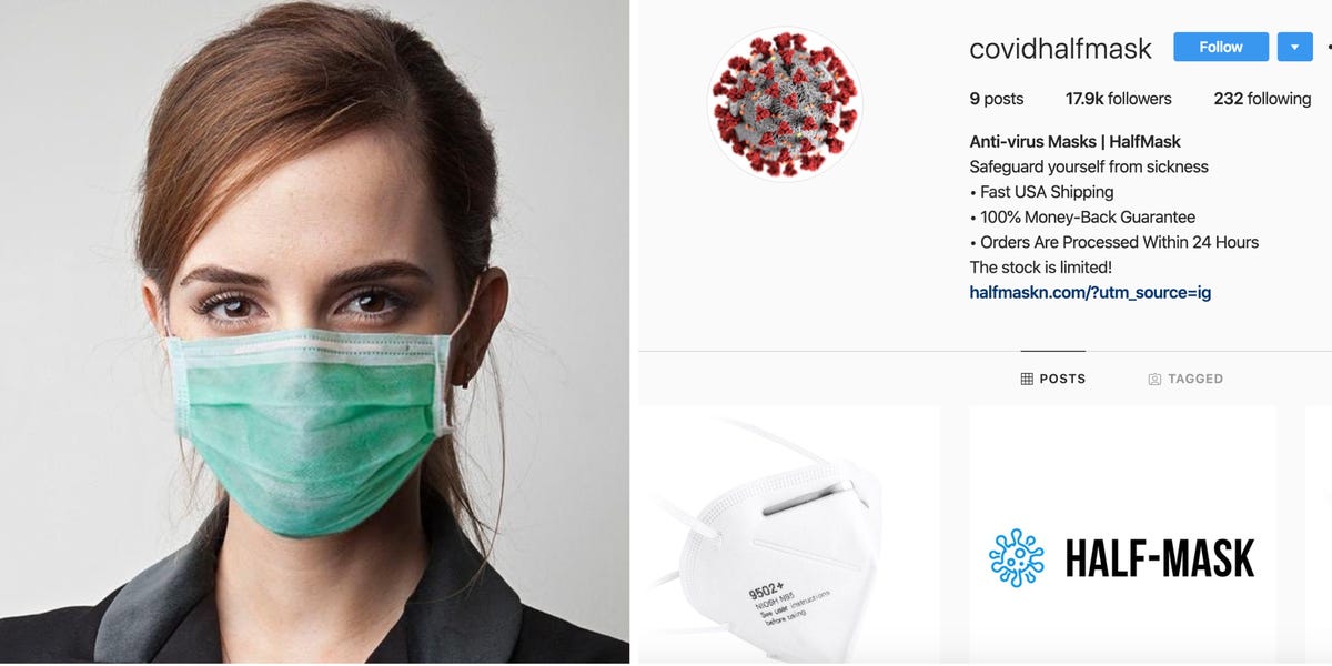 Folks imprint-gouging face masks on Fb, Instagram shadowy market – Industry Insider