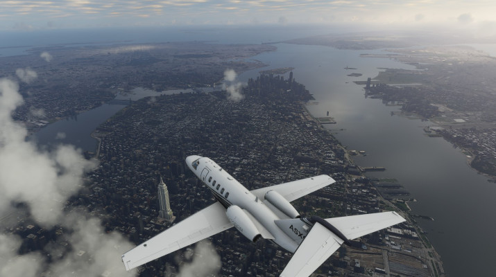 Microsoft’s unique Flight Simulator is a comely work in progress